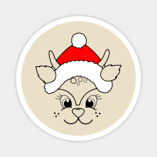 Christmas Holiday Reindeer Magnet